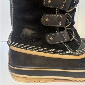 SOREL Joan of Arctic Snow Boots "Waterproof" Faux Fur Leather Suede Womens 8